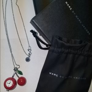 Marc Jacobs cherry pendant watch